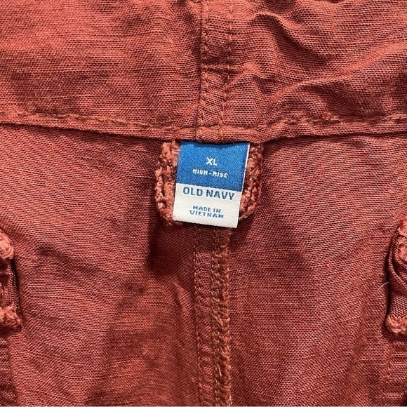 Old Navy High Rise Linen Blend Shorts in Copper Moon Size XL - Picture 9 of 9
